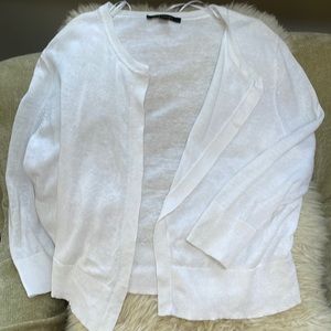 Ann Taylor Linen blend 3/4 sleeve cardigan